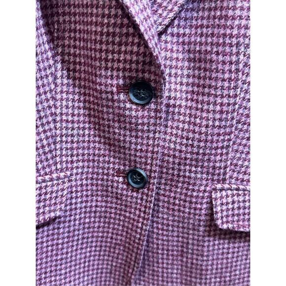 Women's Talbots Multi Color Houndstooth Blazer Riding Jacket Wool Career classic - Picture 3 of 10
